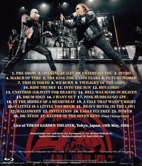 HELLOWEEN - FINAL NIGHT IN JAPAN 2026 (1BDR) – Acme Hot Disc