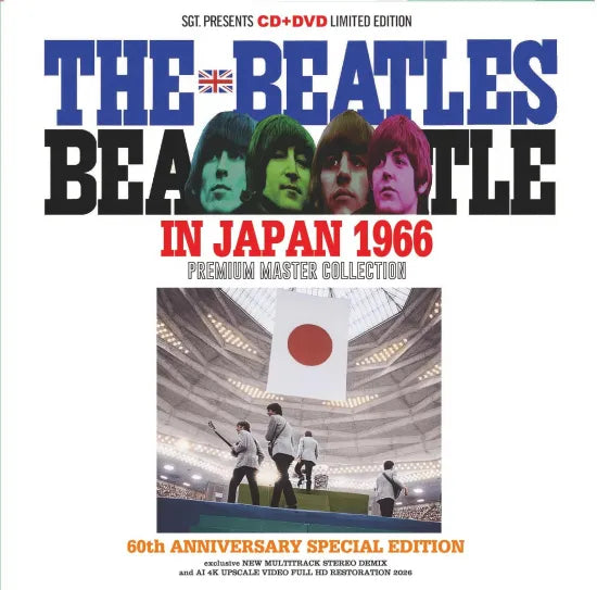THE BEATLES - IN JAPAN 1966 (PAPER SLEEVE 1CD+1DVD+1BDR+OBI ) 60TH