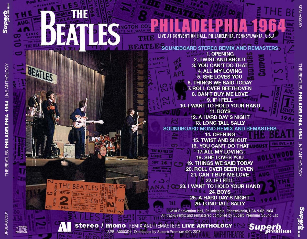 うたページ THE BEATLES - 1964 LIVE IN CONCERT A.K.A. WHISKEY FLAT CD+DVD