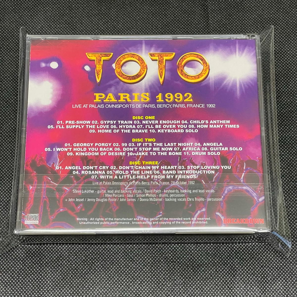 TOTO - PARIS 1992 – Acme Hot Disc