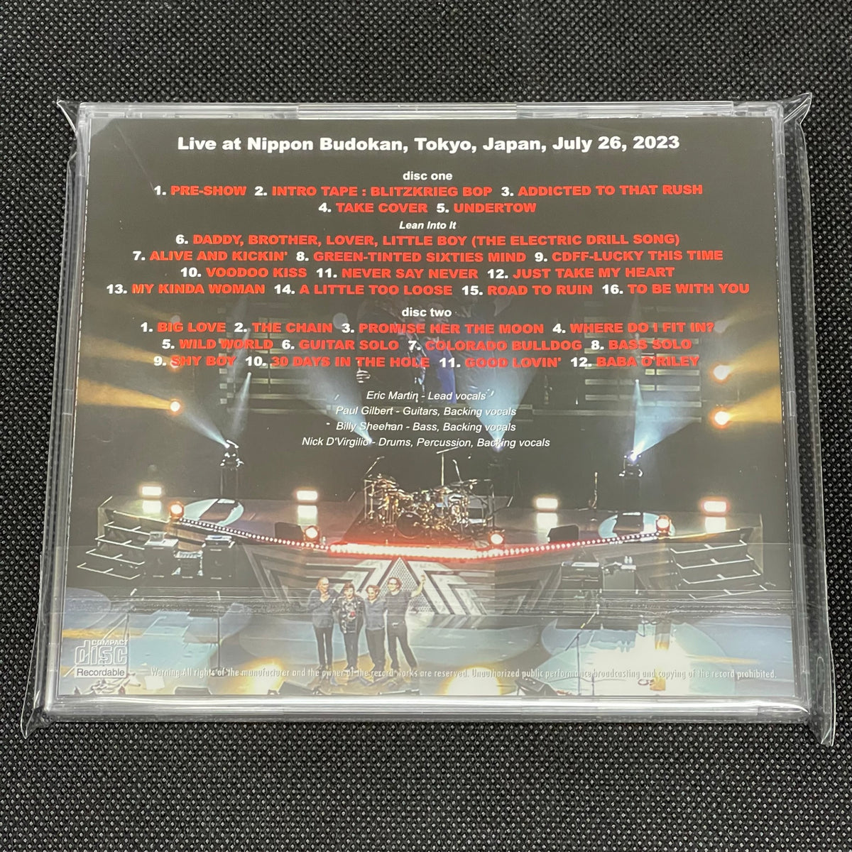 MR. BIG - THE BIG FINISH: FINAL NIGHT AT BUDOKAN 2023 – Acme Hot Disc