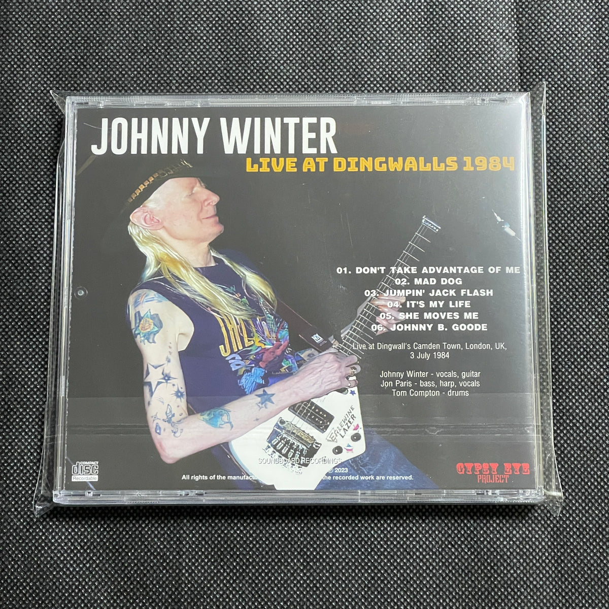 ミュージック Johnny's - SnowMan mania JOHNNY WINTER - LIVE AT DINGWALLS 1984 (1CDR) – Acme Hot Disc