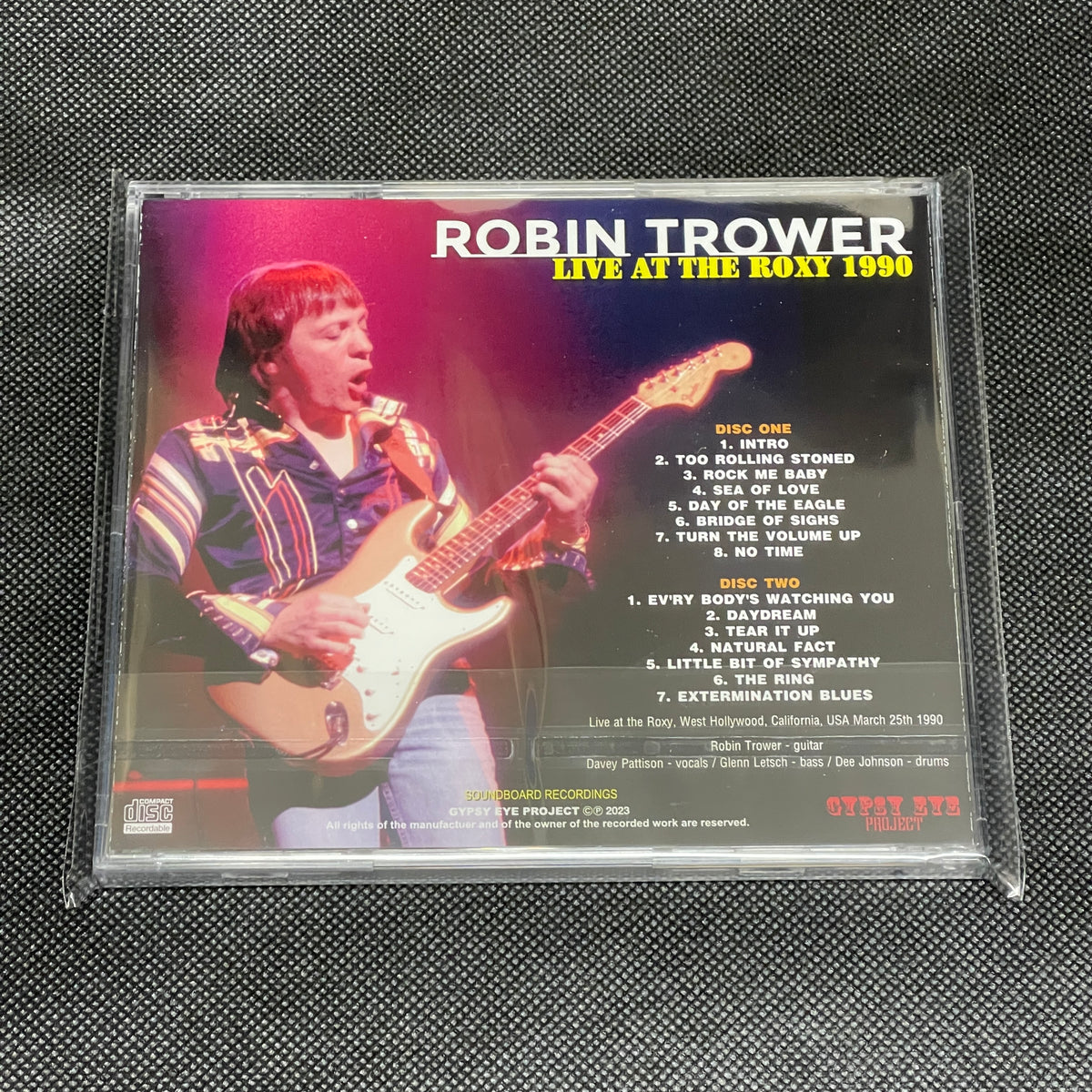ROBIN TROWER - LIVE AT THE ROXY 1990 (2CDR) – Acme Hot Disc