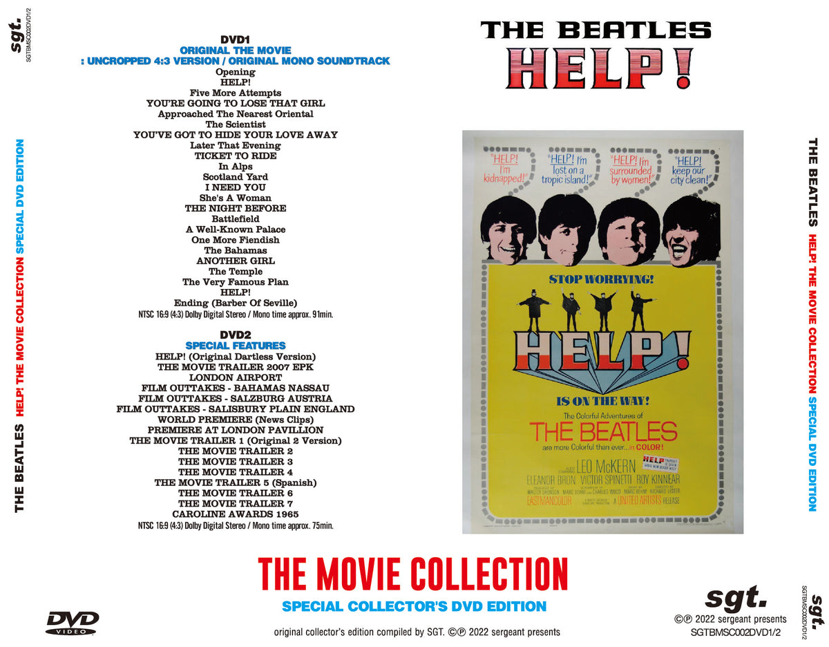 The popular Beatles HELP! DVD/VHS SET!!