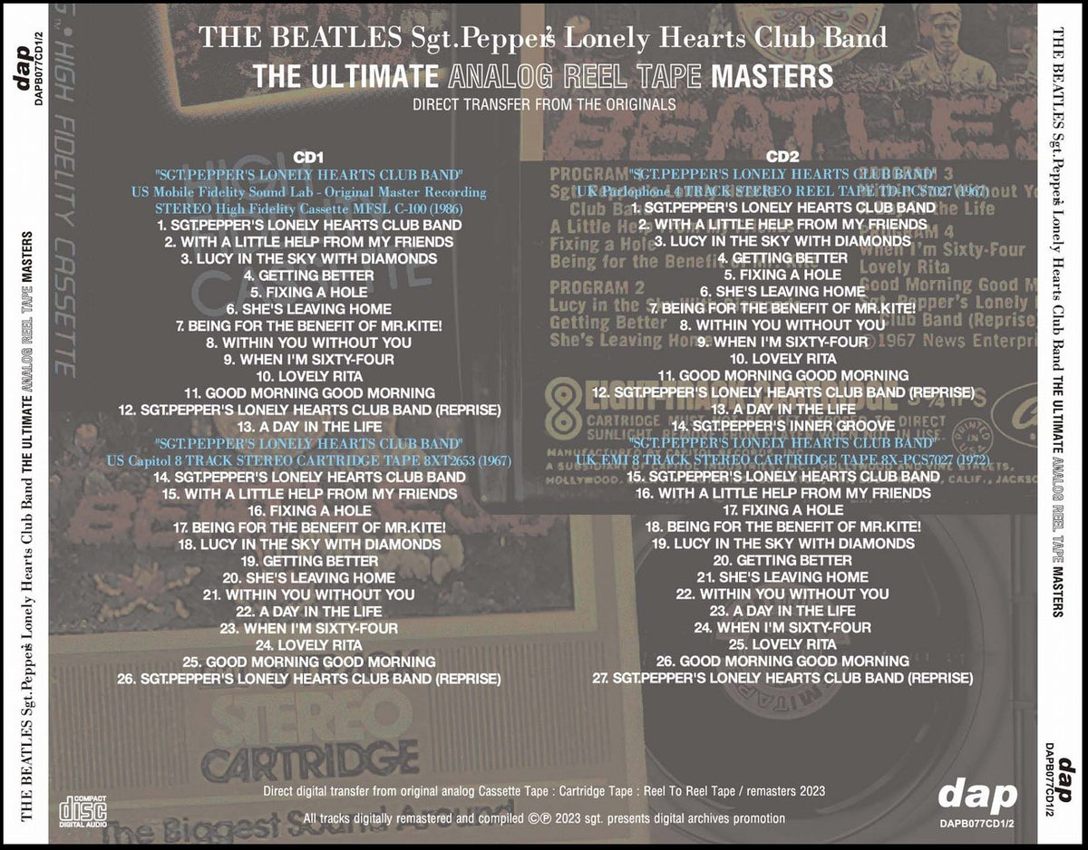 THE BEATLES - SGT.PEPPER'S LONELY HEARTS CLUB BAND - THE