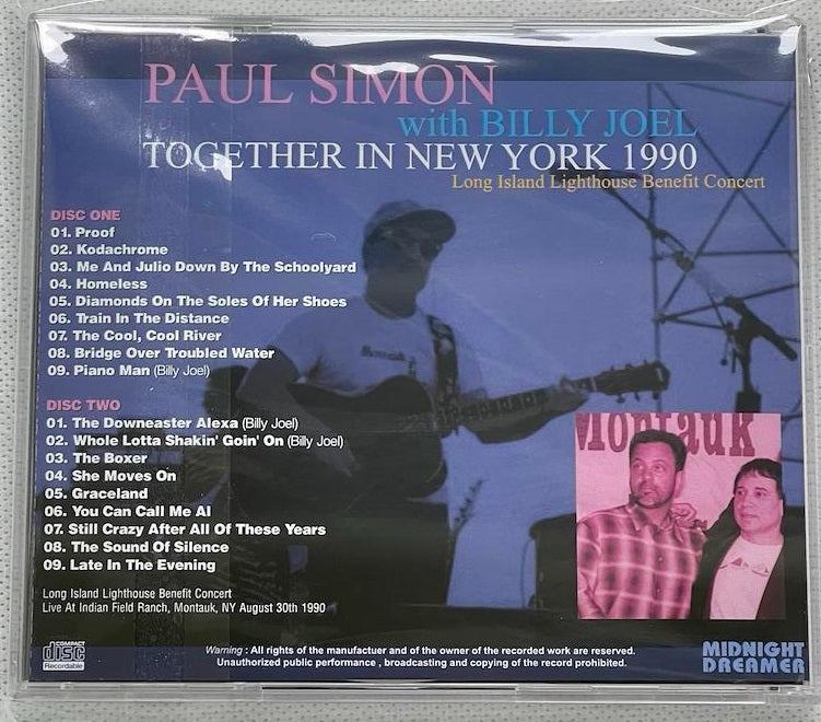 PAUL SIMON - TOGETHER IN NEW YORK 1990 (2CDR) – Acme Hot Disc