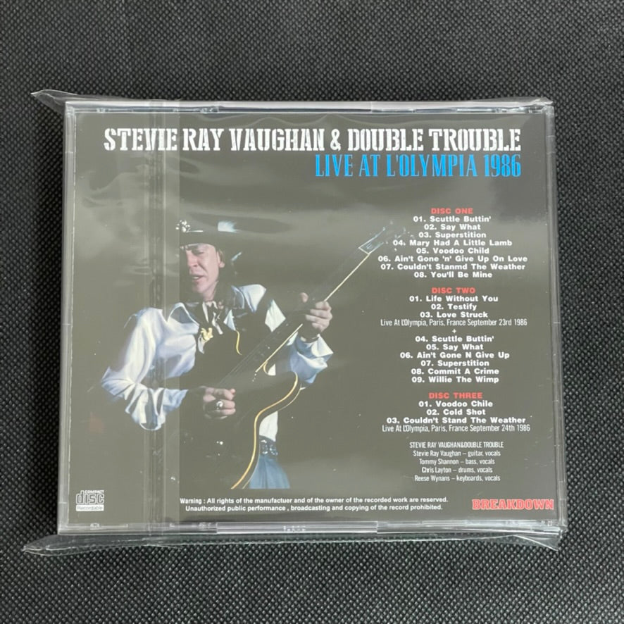 STEVIE RAY VAUGHAN & DOUBLE TROUBLE - LIVE AT L'OLYMPIA 1986