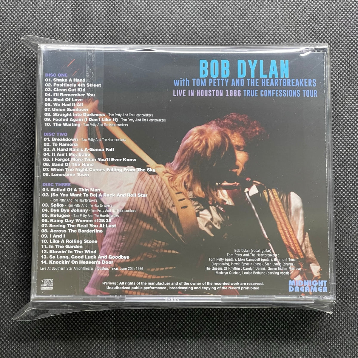 BOB DYLAN with TOM PETTY AND THE HEARTBREAKERS - LIVE IN HOUSTON