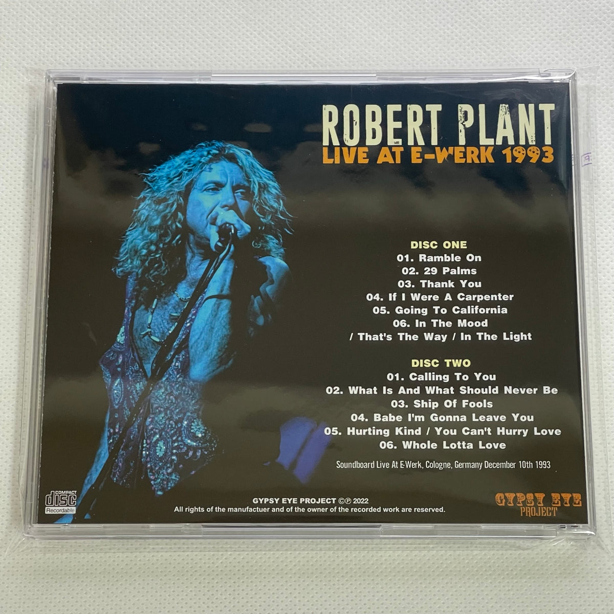 ROBERT PLANT - LIVE AT E-WERK 1993 – Acme Hot Disc