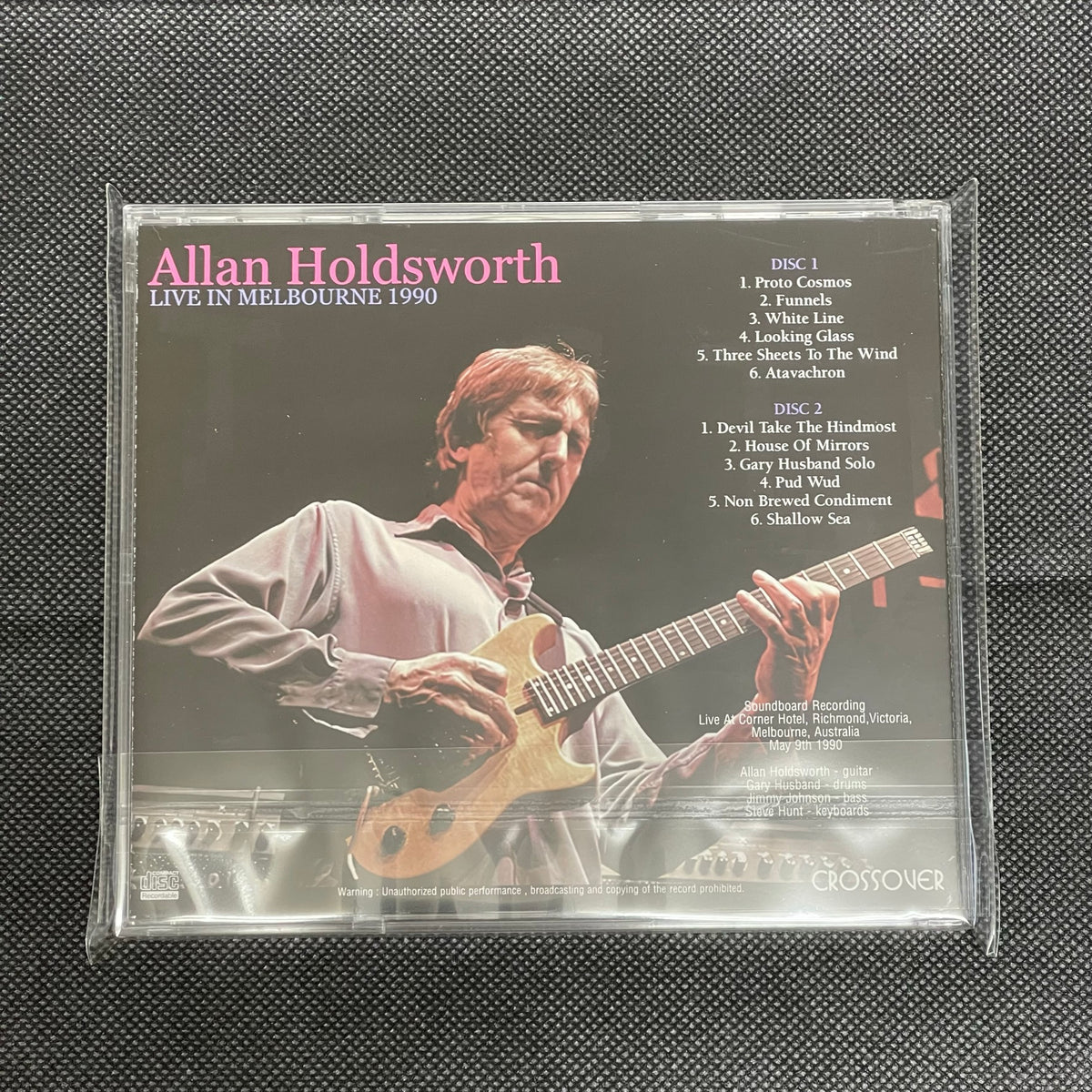 ALLAN HOLDSWORTH - LIVE IN MELBOURNE 1990 (2CDR) – Acme Hot Disc