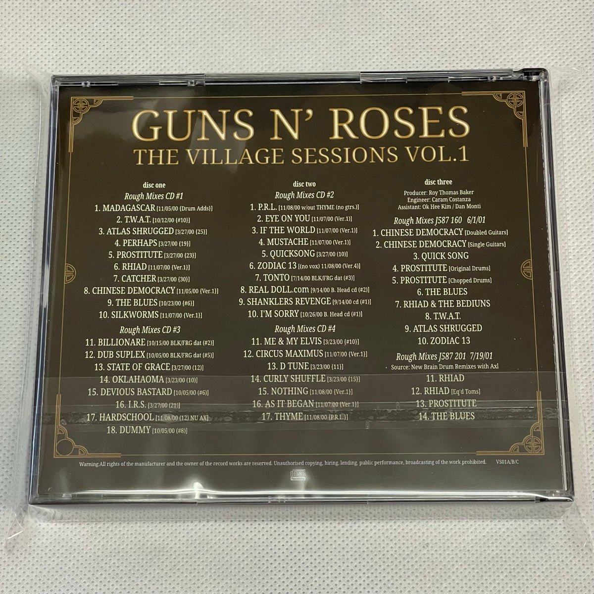 GUNS N' ROSES - THE VILLAGE SESSIONS VOL.1 (3CDR) – Acme Hot Disc