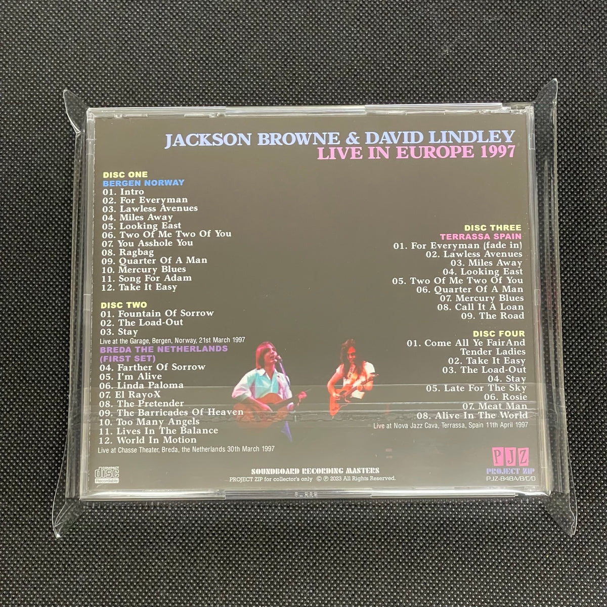 Jackson Browne David Lindley イベント シャツ Jackson Browne David Lindley イベント シャツ