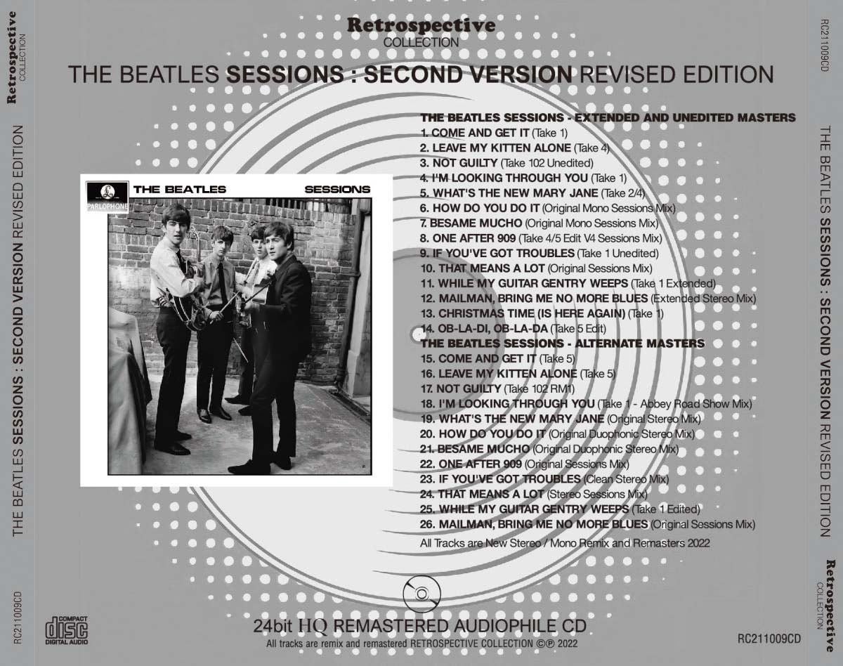 THE BEATLES / SESSIONS : SECOND VERSION (RIVISED EDITION) 24bit HQ