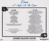 QUEEN - A NIGHT  AT THE OPERA : EXPANDED COLLECTOR'S EDITION (2CD)