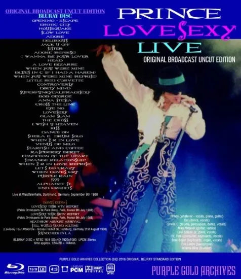 PRINCE / LOVESEXY LIVE - ORIGINAL BROADCAST UNCUT EDITION (1BDR PRINCE / LOVESEXY LIVE - ORIGINAL BROADCAST UNCUT EDITION (1BDR