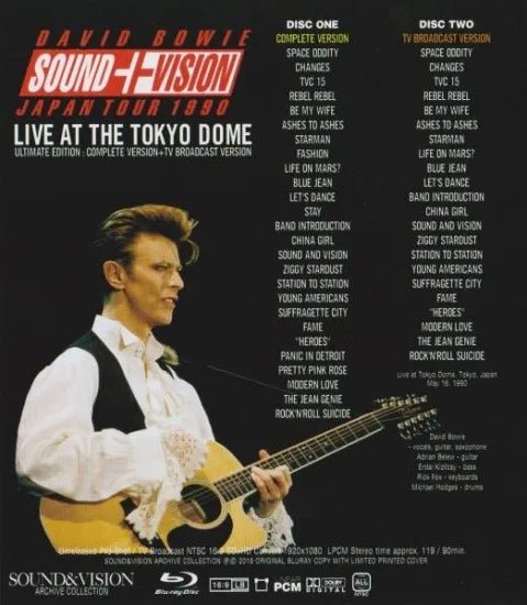 DAVID BOWIE / SOUND+VISION JAPAN TOUR 1990(2BDR) – Acme Hot Disc DAVID BOWIE / SOUND+VISION JAPAN TOUR 1990(2BDR) – Acme Hot Disc