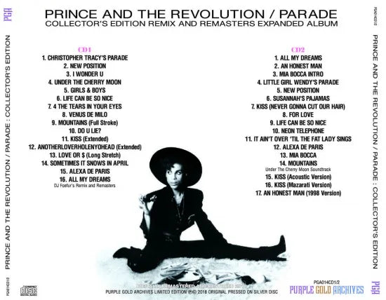 PRINCE AND THE REVOLUTION / PARADE : COLLECTOR'S EDITION (2CD PRINCE AND THE REVOLUTION / PARADE : COLLECTOR'S EDITION (2CD