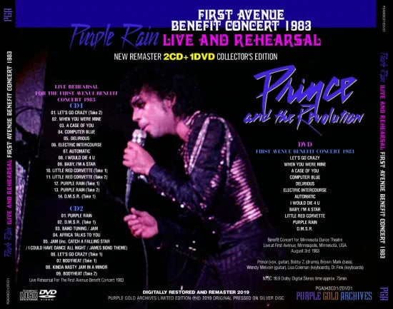 PRINCE and THE REVOLUTION / PURPLE RAIN LIVE AND REHEARSAL (2CD+1DVD ...