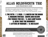 ALLAN HOLDSWORTH TRIO / SAN FRANCISCO 2008 (1CDR)