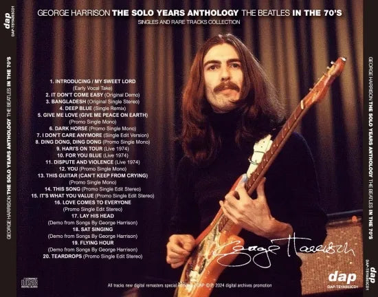 GEORGE HARRISON - THE SOLO YEARS ANTHOLOGY: THE BEATLES IN THE GEORGE HARRISON - THE SOLO YEARS ANTHOLOGY: THE BEATLES IN THE