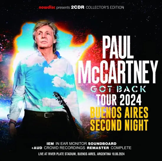 PAUL McCARTNEY - GOT BACK TOUR 2024: BUENOS AIRES SECOND NIGHT (2CDR)