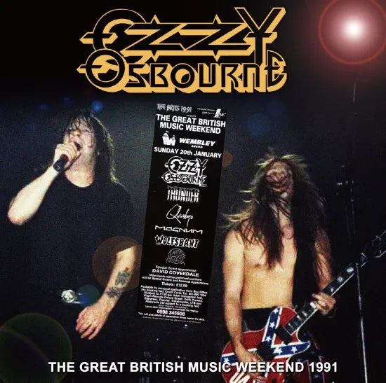 OZZY OSBOURNE - THE GREAT BRITISH MUSIC WEEKEND 1991 (1CDR+1DVDR)