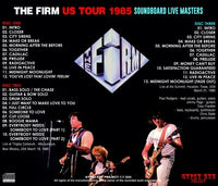 THE FIRM / US TOUR 1985: SOUNDBOARD LIVE MASTERS (3CDR)