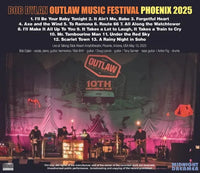 BOB DYLAN - OUTLAW MUSIC FESTIVAL : PHOENIX 2025 (1CDR)