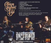 ALLMAN BROTHERS BAND - UNPLUGGED AT LONE STAR 1992 (1CDR)