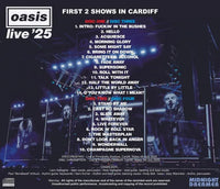 OASIS - LIVE '25 TOUR : FIRST 2 SHOWS IN CARDIFF 2025 (4CDR)