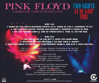PINK FLOYD / TWO NIGHTS AT DE KUIP 1988 : A MOMENTARY LAPSE OF REASON TOUR (4CDR)