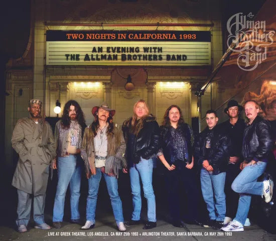 THE ALLMAN BROTHERS BAND / TWO NIGHTS IN CALIFORNIA 1993 (5CDR THE ALLMAN BROTHERS BAND / TWO NIGHTS IN CALIFORNIA 1993 (5CDR