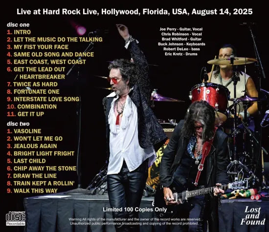 THE JOE PERRY PROJECT - LIVE AT HARD ROCK LIVE 2025 (2CDR) – Acme Hot Disc
