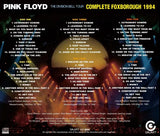 PINK FLOYD - COMPLETE FOXBOROUGH 1994 : THE DIVISION BELL TOUR (6CDR)