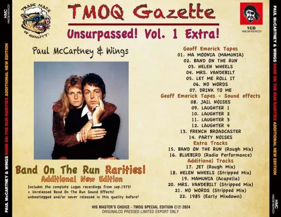 PAUL McCARTNEY AND WINGS / BAND ON THE RUN RARITIES ! =ADDITIONAL PAUL McCARTNEY AND WINGS / BAND ON THE RUN RARITIES ! =ADDITIONAL