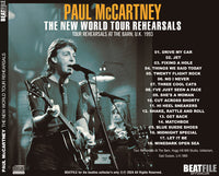 PAUL McCARTNEY - THE NEW WORLD TOUR REHEARSALS (1CDR)