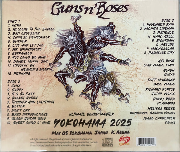 GUNS N' ROSES / YOKOHAMA 2025 (3CDR)