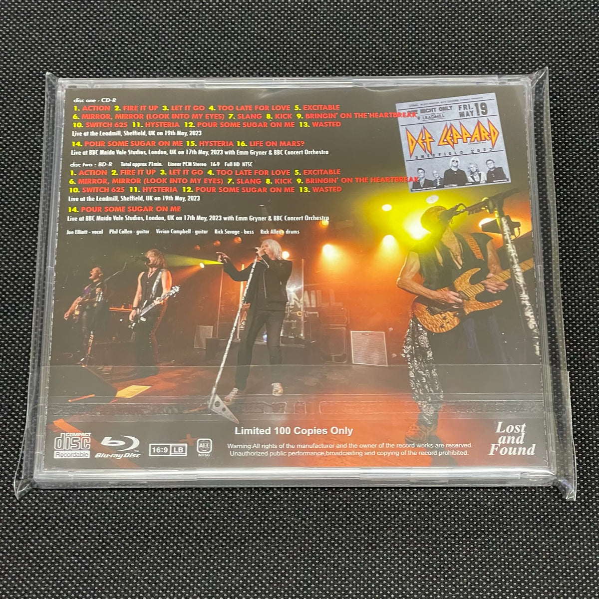 DEF LEPPARD - LIVE AT THE LEADMILL 2023 – Acme Hot Disc