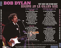 BOB DYLAN - NIGHTS AT LE GRAND REX - FIRST NIGHT AND SECOND NIGHT (4CDR)