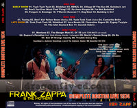 FRANK ZAPPA - COMPLETE BOSTON LIVE 1974