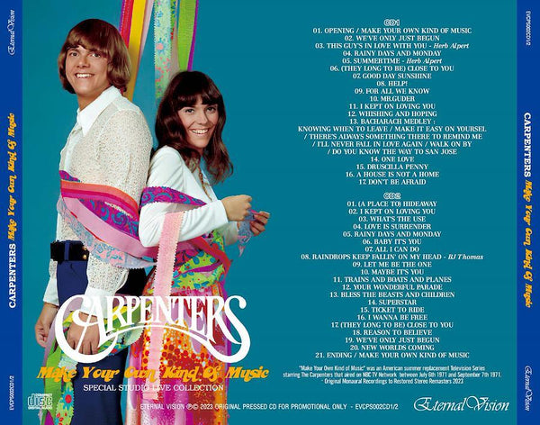CARPENTERS / MAKE YOUR OWN KIND OF MUSIC (2CD) – Acme Hot Disc