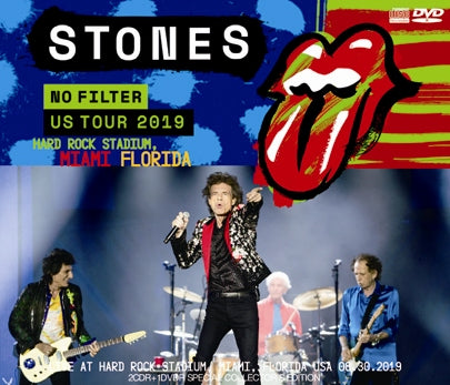 THE ROLLING STONES - NO FILTER US TOUR 2019- HARD ROCK STADIUM, MIAMI, FLORIDA(2CDR+1DVDR)