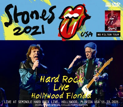 THE ROLLING STONES - HOLLYWOOD FLORIDA : NO FILTER US TOUR 2021 (2CDR+1DVDR)