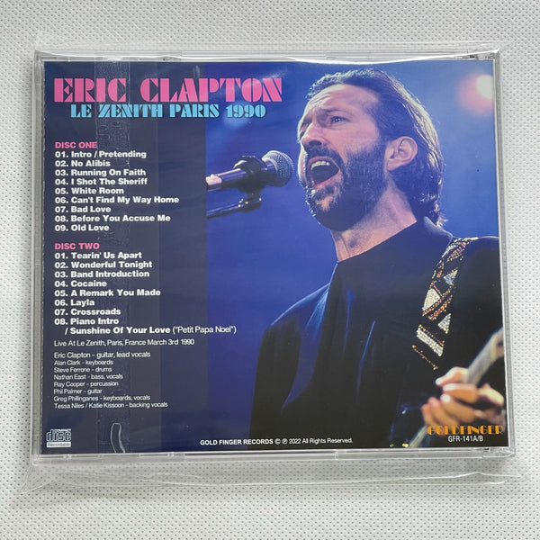 ERIC CLAPTON - LE ZENITH PARIS 1990 (2CDR) – Acme Hot Disc