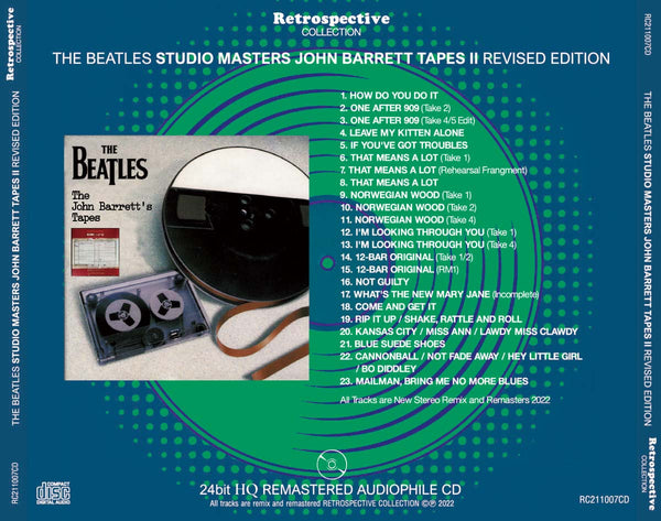 THE BEATLES / STUDIO MASTERS - JOHN BARRETT TAPES II (RIVISED EDITION ...