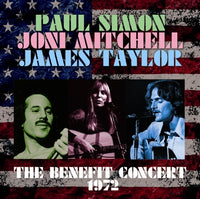 PAUL SIMON, JONI MITCHELL, JAMES TAYLOR - THE BENEFIT CONCERT 1972 (2CDR)