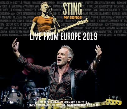 STING - MY SONGS TOUR: LIVE FROM EUROPE 2019 (3CDR)