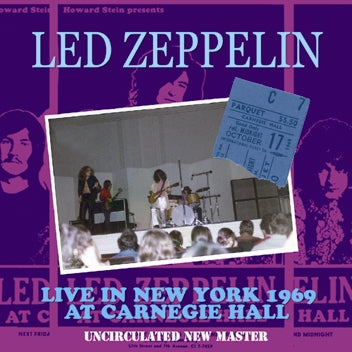 LED ZEPPELIN - LIVE IN NEW YORK 1969: UNCIRCULATED NEW MASTER (1CDR)